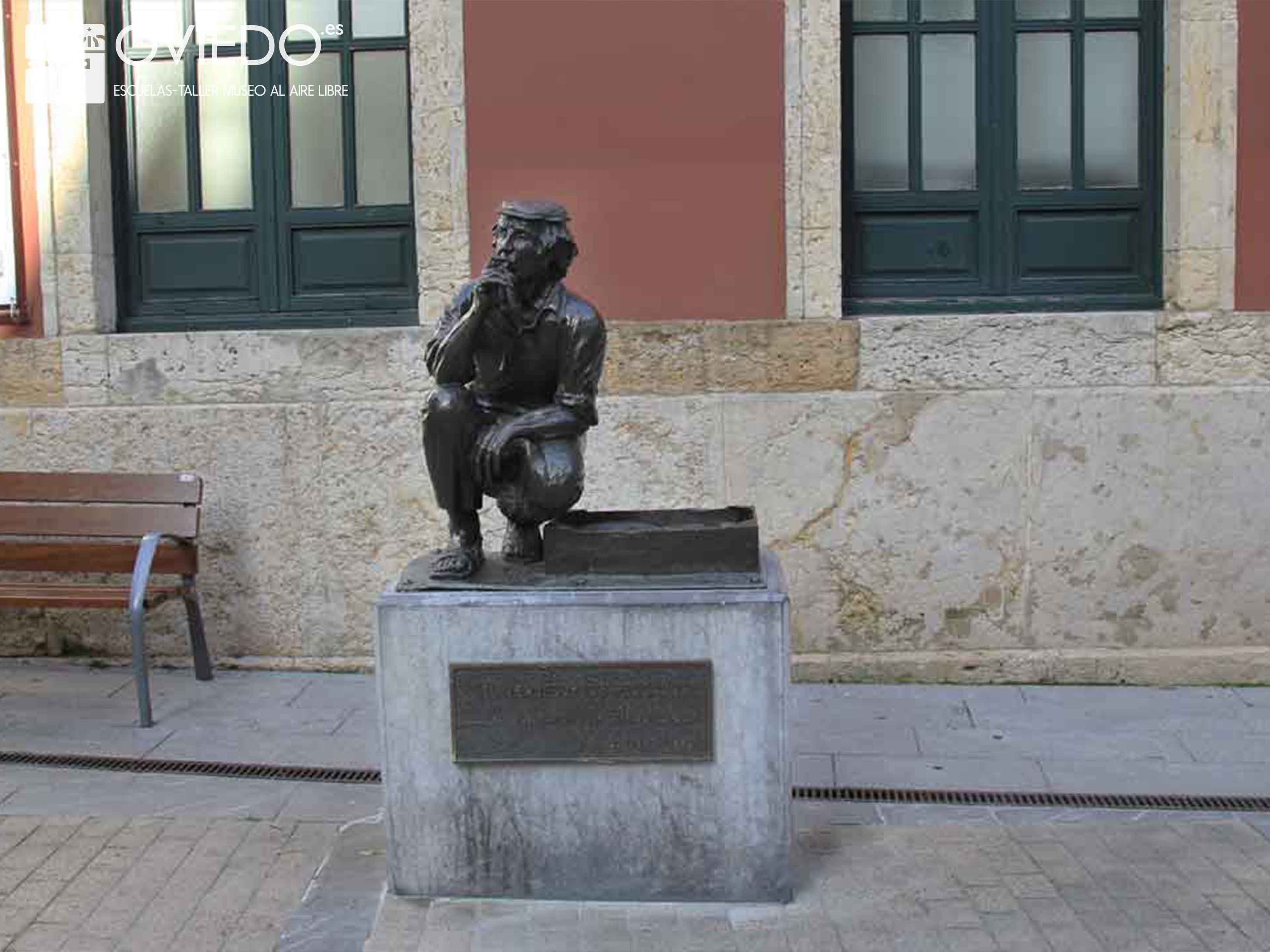 Escultura El Vendedor de pescado